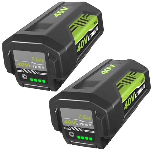 Munikind 2Pack 40v 7500mAh Replacement for Ryobi 40V Battery 7.5Ah OP4026A