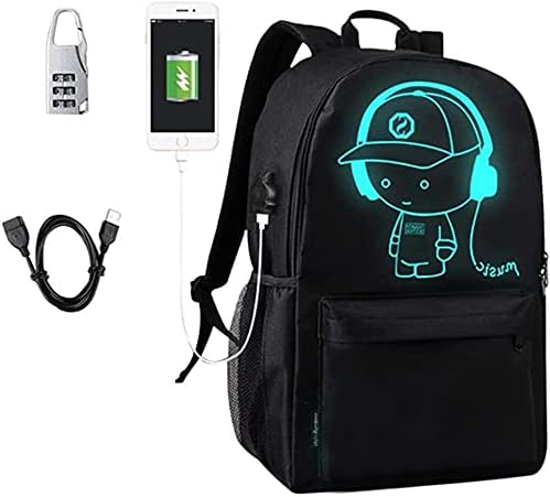 Zaino Trolley KONO Anime Luminoso Per Bambini - 30L Impermeabile Con Ruote Girevoli - Foto 3