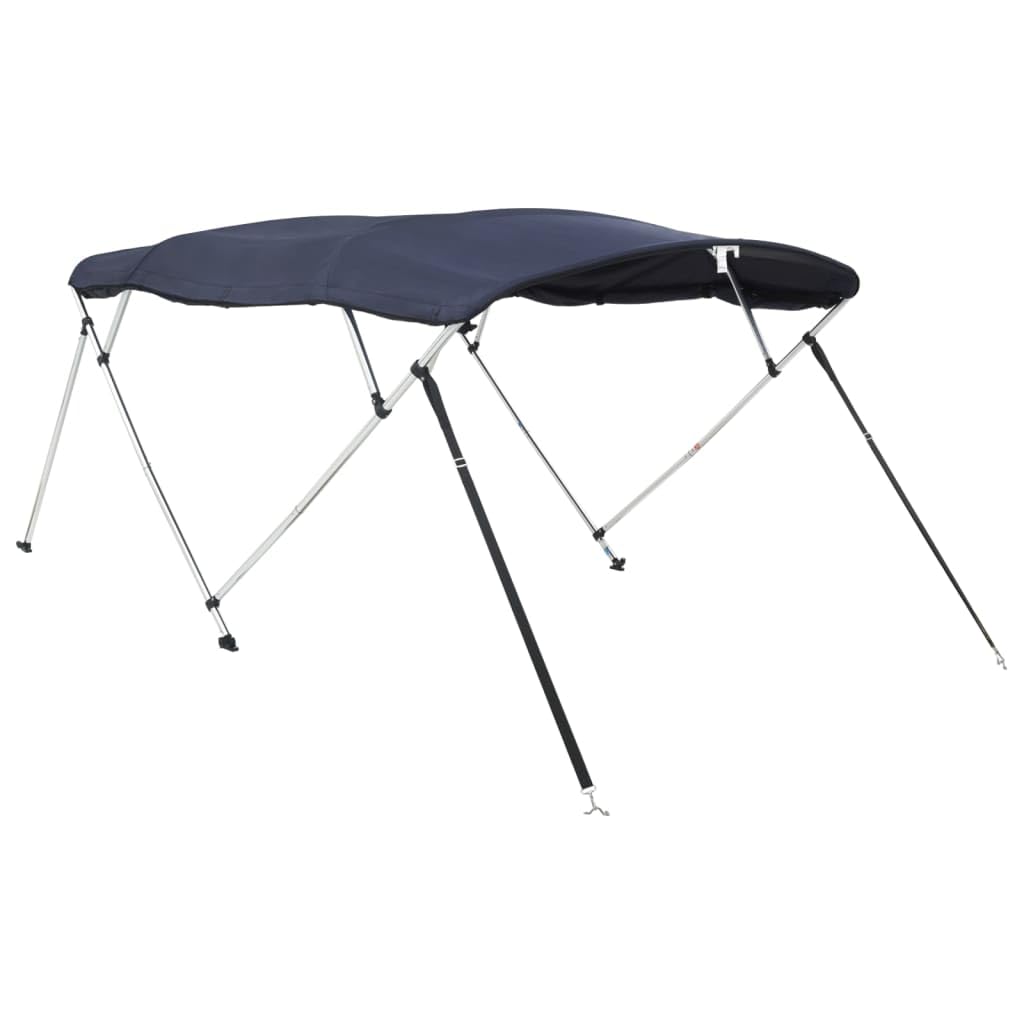 vidaXL Toit Bimini à 4 arceaux parois latérales 243x(230-244) x137 cm