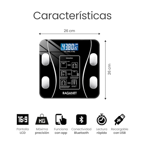 bascula de baño digital marca Raganet (2)