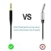 Replacement Audio Cable Aux Cord 3.5mm to 2.5mm Wire Compatible with Bose 700 QuietComfort QC45 QC35II QC35 QC25 Noise Cancelling Headphones, SoundTrue Soundlink On-Ear 2 OE2 OE2i Headphones (No Mic)