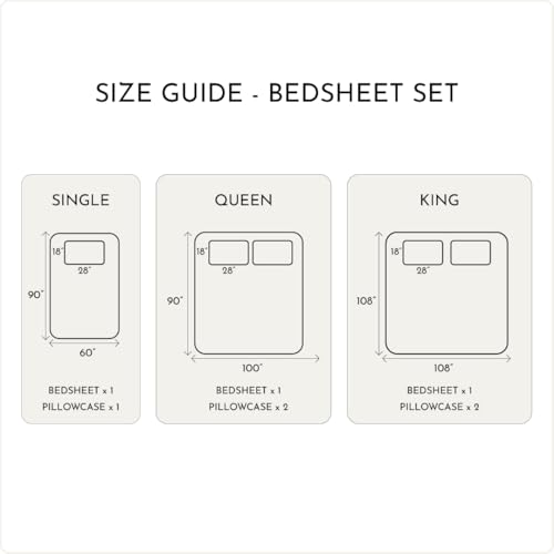 Image of Blue Dahlia 100% Cotton, Queen Size Bedsheet (90 inch x 100 inch) + 2 Pillow Covers, Percale Weave, 200TC Solid Premium Bedsheet, Colour: Soft Pink