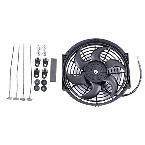 ECCPP 10"inch 12V Universal Slim Fan Push Pull Electric Radiator Cooling Fans Mount