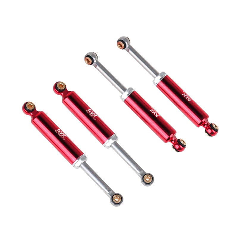 Levigo Ammortizzatori posteriori anteriori in metallo RC compatibile con Axial 1/24 AX24 XC-1, parti di aggiornamento RC ammortizzatore ad alta precisione