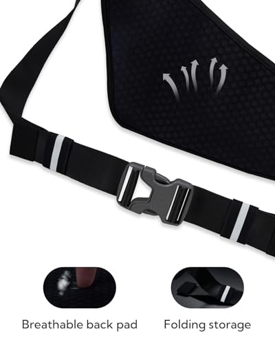 WATERFLY Laufgürtel mit Trinkflaschenhalterung Hüfttasche: Lauf Gürteltasche Bauchtasche mit Flaschenhalter Lauftasche für Handy Sport Joggen Klein Damen Herren Bauchbeutel Sportlich Laufen Laufgurt