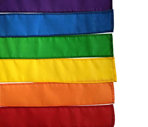 Madrona Brands 60-Inch Rainbow Flag Windsock - Durable Outdoor Hanging Decoration - Thumbnail 3