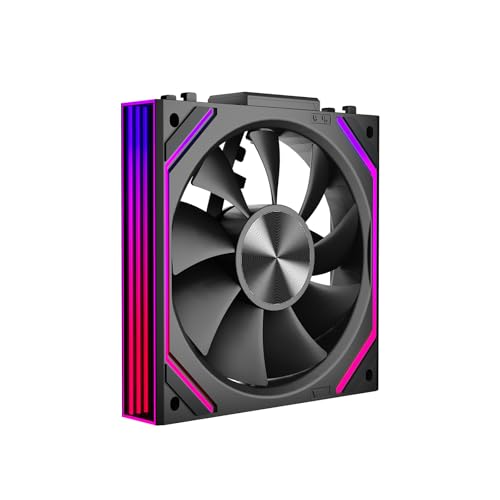 Image of Interstellar V2 RS 120mm Case Fan Infinity Mirror Module Daisy-Chain ARGB Fan Triple Pack Suitable PC Cooling Fans 360mm AIO Cooler(Black)