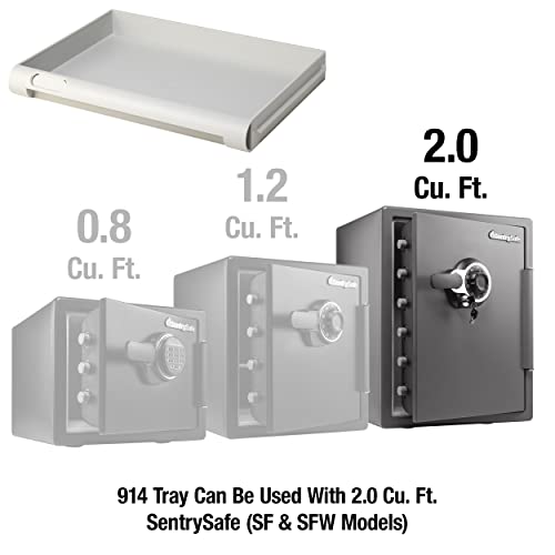 SentrySafe White Shelf Insert for SFW205 Fireproof and Waterproof Safes, Multi-Positional Shelf Storage Accessory for Safes, 914 by SentrySafe - Image 5