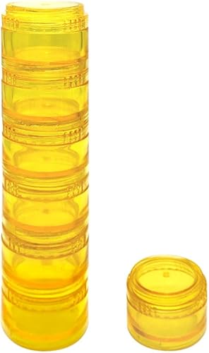 Miniatura 10 de Planificador semanal de píldoras de viaje, organizador de píldoras mensual, caja de píldoras del mes diario, compartimentos separados AMPM, los