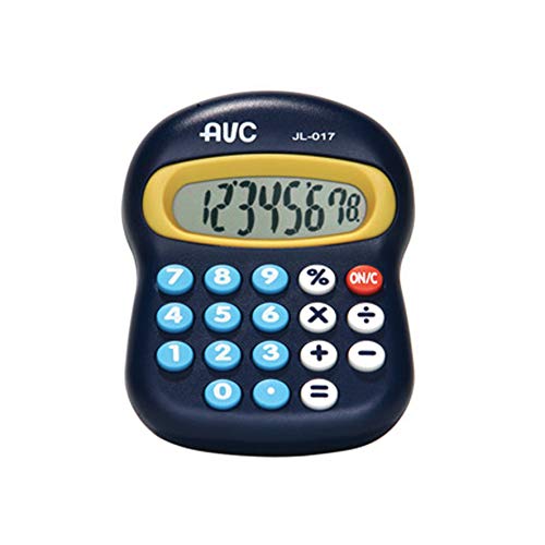 AVC Calculatrice de poche 8 chiffres, format 93 x 118 x 39 mm, couleur bleue Cover