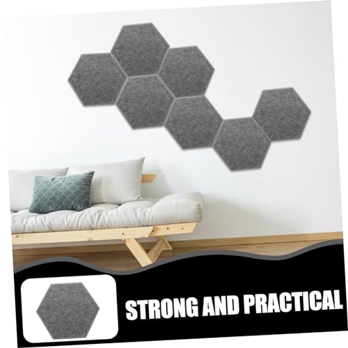 8 piezas Paneles Acústicos de Fieltro para Absorción de Sonido para Mejorar el Aislamiento Acústico en Teatros Estudios y Oficinas Profundos miniatura 4