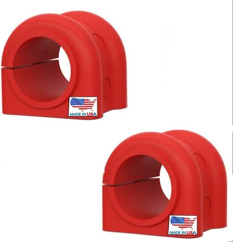 4 PC Front Sway Bar Bracket + Code RED Extreme Bushing Kit FITS Jeep Grand Cherokee 2016-2022, Bushings Designed and Manufactured in The USA - 38 mm Diameter Bar