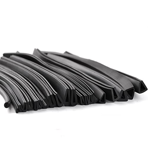 Joint d'étanchéité en caoutchouc de 5m flexible noir 5x11 mm isolation profilé caoutchouc U - 5