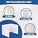ZYINOZOC 24 Pack Desk Dividers for Students,3-Fold Privacy Screens,Testing Dividers for Classroom Waterproof,Plastic Easy Clean Privacy Shields for Student Includes Extra Labels