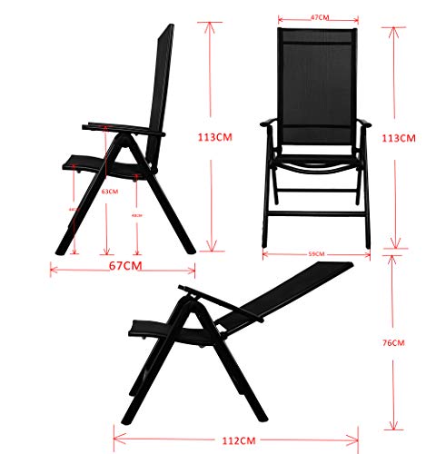 Chicreat Upholstered, Folding High-Back Chair/Lounger/Footstools - Image 3