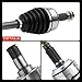 A-Premium Pair (2) Front CV Axle Shaft Assembly Compatible with Honda Pilot 2009-2011 3.5L & Acura MDX 2007-2009 3.7L, Driver and Passenger Side, Replace# 44305STXA02, 44306STXA02