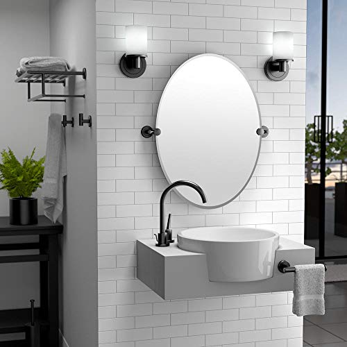 Image of Gatco 4240AMX Latitude II 30-Inch Towel Bar, Wall Mounted Bathroom Towel Holder, Matte Black