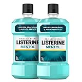 Elimina los gérmenes Listerine - Enjuague Bucal Mentol, 1000x2 ml