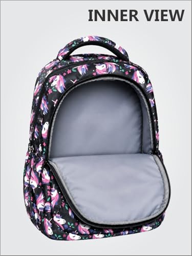 Image of PB Pearlbags Sigma 13L Printed Backpack, 3 Compartments, Bottle Holder, Organizer, Premium Fabric, Water Resistant Anti Theft, School Bag for Boys and Girls