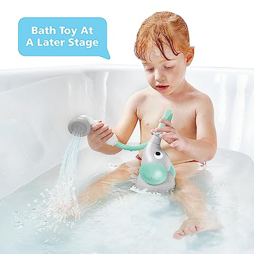 Yookidoo Baby Bath Shower Head - Elephant Water Pump With Trunk Spout Rinser - Control Water Flow From 2 Elephant Trunk Knobs For Maximum Fun In Tub Or Sink For Newborn Babies (Turquoise) #TOP2