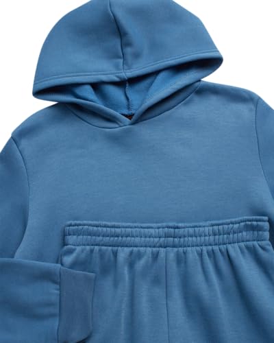 Image of Quad Seven Boys Sweat Suit Set - 4 Piece Soft Fleece Pullover Hoodies and Athletic Cargo Jogger Sweatpants for Boys (5-18)