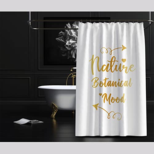 Rideau de douche haut de gamme KnSam 200x200 cm textile au design doré chic
