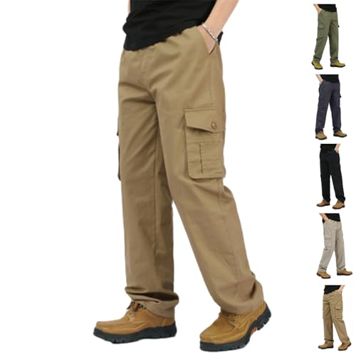 Adorlina Flex Cargo Pants for Men, Flexrover - Ultra Comfort Flex Fit Multi-Pocket Durable Pants, Casual Pant