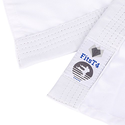 Fitst4 Karate Uniform With Belt 7.5Oz Lightweight Martial Arts Karate Gi For Adults & Kids White 00 #TOP6