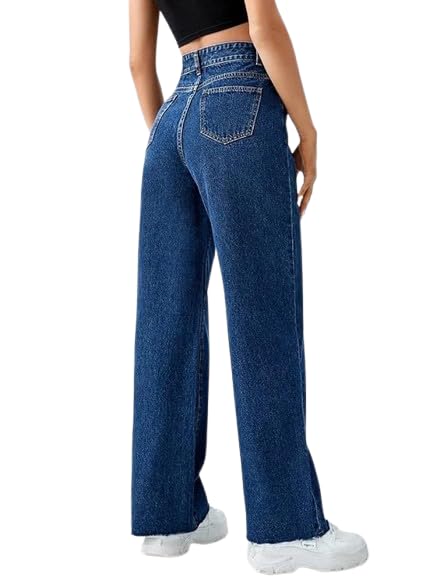 Image of Women's Denim Straight Fit Boyfriend Jeans