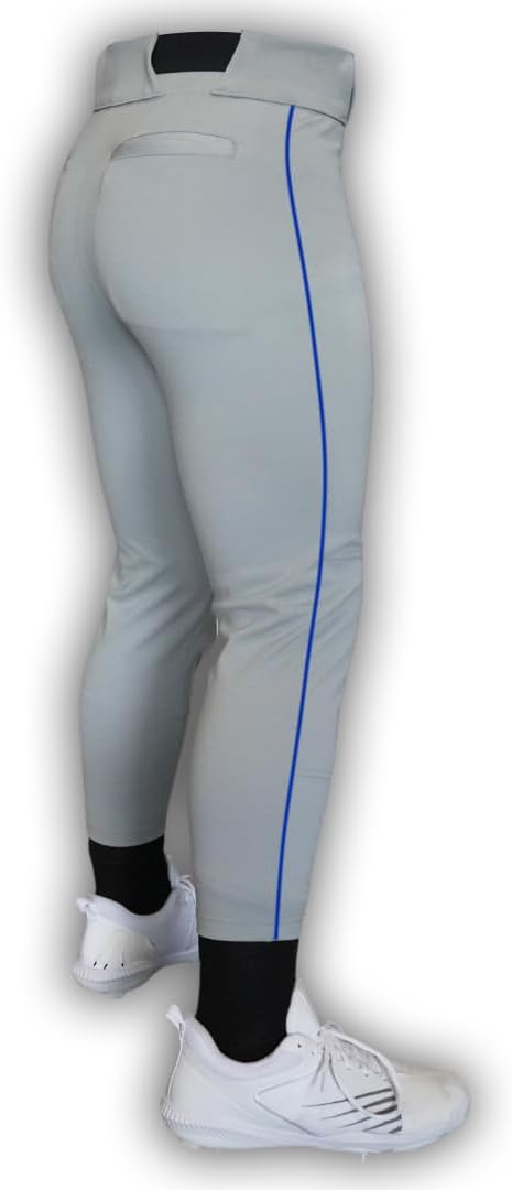 Dirty Mids Original Youth Piped Baseball Pants – Pro Fit, Reinforced Knees, Anti-Slip Waistband, Game-Ready, XX-Small - Image 2