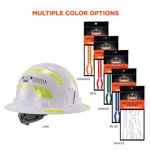 Ergodyne Skullerz 8961 Adesivos refletivos para capacete, tiras de capacete de segurança, acessórios