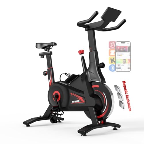 Bluearth Hometrainer Fahrrad, leise Magnetischem Widerstand, max. 150KG,Indoor Spinning Bike für Cardio-Training zu Hause,verstellbarer Widerstand & Smart-App mit Immersivem Erlebnis und Live-Kursen Bluearth Hometrainer Fahrrad, leise Magnetischem Widerstand, max. 150KG,Indoor Spinning Bike für Cardio-Training zu Hause,verstellbarer Widerstand & Smart-App mit Immersivem Erlebnis und Live-Kursen