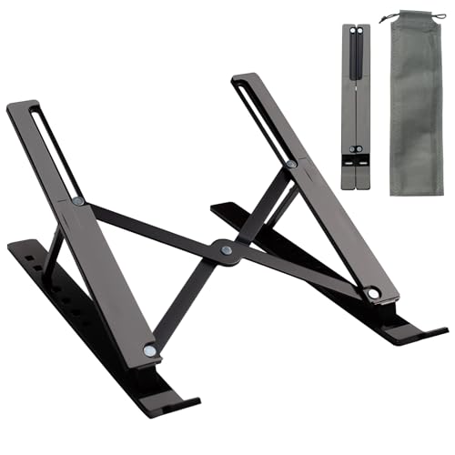 Soporte Plegable para Laptop de Aluminio Ajustable hasta 18"