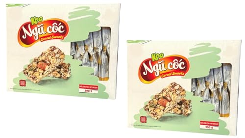 Image of 2 Packs - Cereal Sweets Nuts - Keo Ngu Coc - 13 Oz per Box with 2 Boxes per Order
