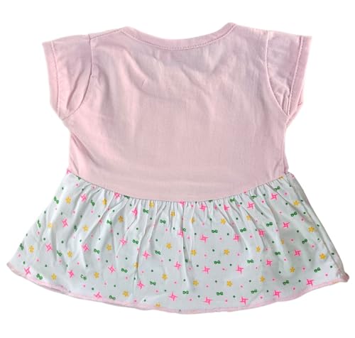 Image of Baby Girl Cotton A-Line Frock with Pant Combo (Pack of 3)