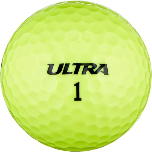 Wilson Ultra, weiche 2-Piece Golfbälle für Weite Distanzen,15er Pack, Weiche Ionomerhülle, Gelb – Ansicht 2