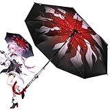 崩壊スターレイル 傘 三月七・長夜月 日傘 コスプレ道具 武器 三月なのか 記憶なのか ゲーム同型 グッズ 折りたたみ傘 8本骨 耐風 撥水 cosplay 撮影 日常用 晴雨兼用 ハロウィン プレゼント (黒) [並行輸入品]