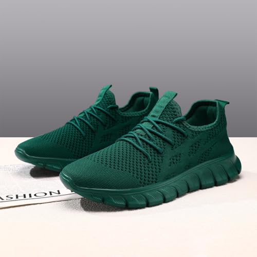 Image of Mens Walking Tennis Shoes Slip On Hiking Running Sneakers Non Slip Fitness Casual Workout Athletic Gym Lightweight Breathable Comfortable Trainers