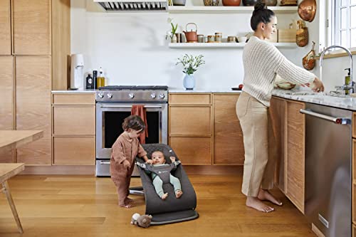 Image of Ergobaby Evolve 3-in-1 Bouncer, Adjustable Multi-Position Baby Bouncer Seat with Newborn Insert, Head-Hip Support, Ergonomic & Lightweight Rocking Chair, Folds Flat for Storage, 2-13 Kgs, 0-2 Years