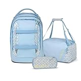 Satch Pack Schulrucksack Set 3tlg. inkl. Schlamperbox und Sporttasche (Summer Era)