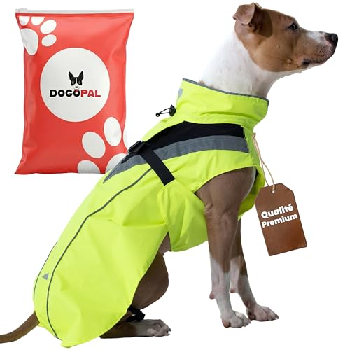DOGOPAL Imperméable Chien - Manteaux Imperméables Légers & Confortables pour Chiens de Petite, Moyenne et Grande Taille - Manteau à Surface Réfléchissante avec...