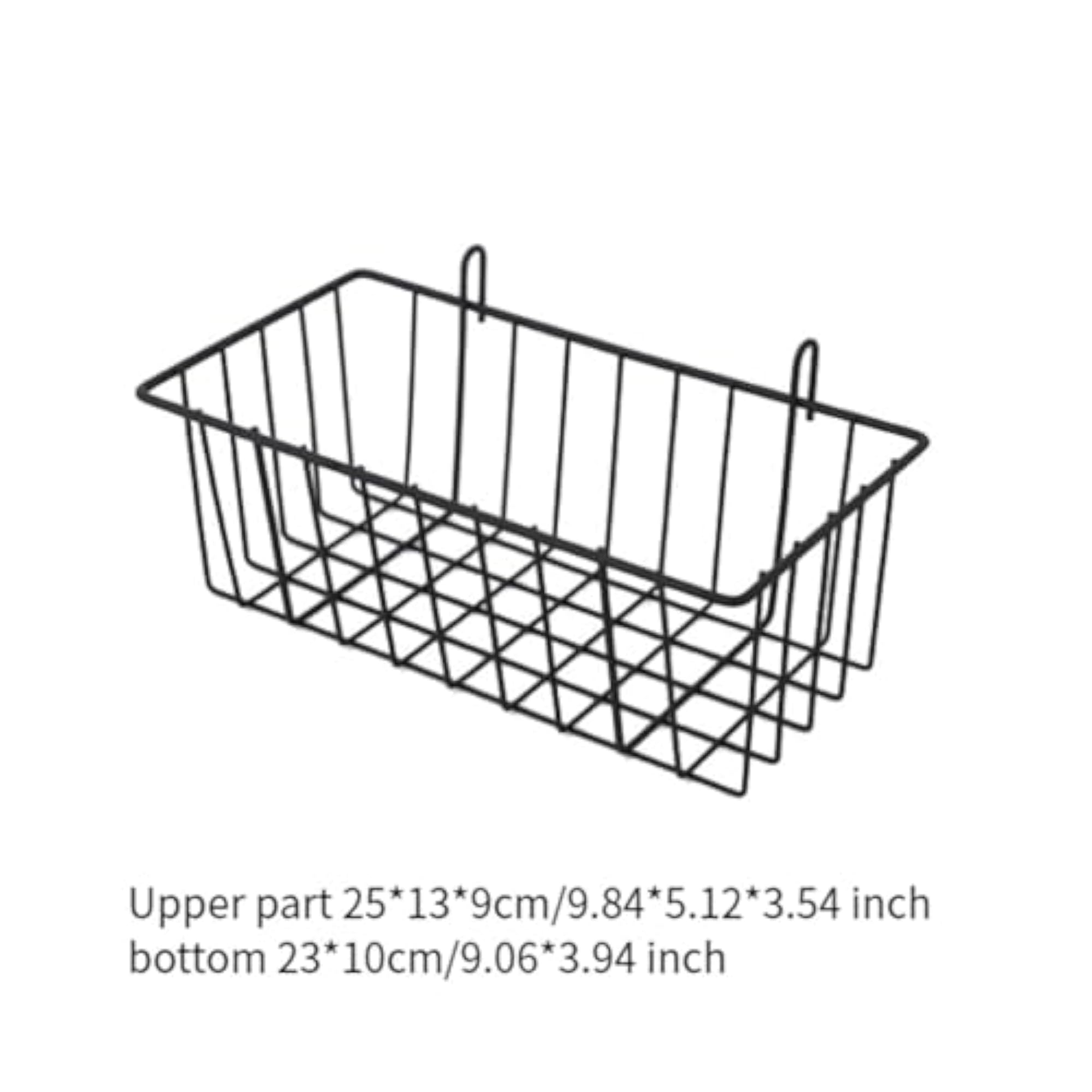 Metal Hanging Wire Basket Grid Basket with Hooks