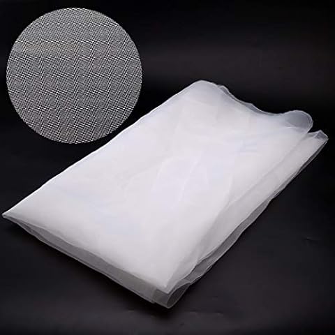 Silk Screen Printing Mesh,110 Mesh 43t White Silk Screen Printing Fabric Mesh for Screen Print (3yds Length x 50"Wide) Cover