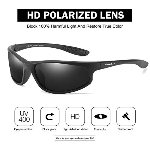Faguma Polarized Sports Sunglasses For Men Cycling Driving Fishing Uv400 Protection thumb #1