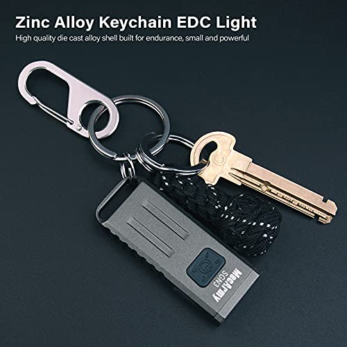 Mecarmy Sgn3 Mini Portable Usb Rechargeable Multifunctional Keychain Flashlight|Uv+Red+White Lights For Selectable|Cree Led With 160 Lumens|Micro Usb Recharge Designed For Everyday Carry (Stonewashed) #TOP1