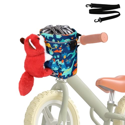 ONETOALL Fahrradkorb Kinder Vorne mit Plüschtier, wasserdichte Fahrradtasche mit Schultergurte, Lenkertasche Fahrrad Kinder für Kinderfahrrad Laufrad Dreirad Roller ONETOALL Fahrradkorb Kinder Vorne mit Plüschtier, wasserdichte Fahrradtasche mit Schultergurte, Lenkertasche Fahrrad Kinder für Kinderfahrrad Laufrad Dreirad Roller