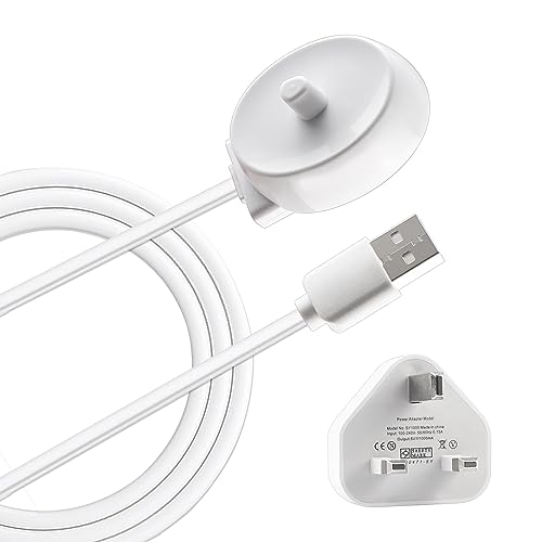 Xahpower USB 3757 Electric Toothbrush Charger for O-ra-b Pro 1 600, Pro 3 3000 3500 3900, Smart 4 4000N 4500, Smart 6 6000N, Smart 7 7000N Vitality 100, Vitality Plus, Genius 8000, iO3 iO4 iO5 iO6