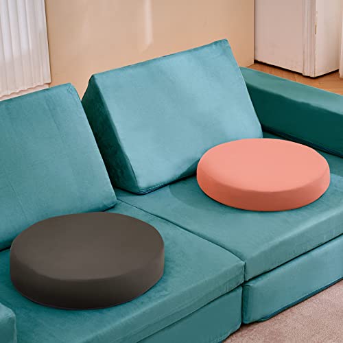 Jela Floor Pillow, 2Pcs Round Floor Pillows, Flexible Seating Kids Couch Accessories Floor Cushions For Kids, Soft Meditation Cushion With Memory Foam (14.4X2.9 Inch, Pink) #TOP1