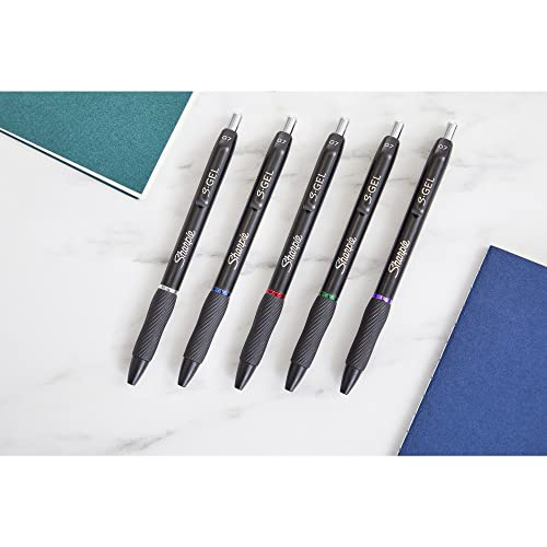 Sharpie® S-Gel Fashion Barrel Gel Pens, Medium Point, 0.7 Mm, Assorted Barrel, Assorted Ink, Pack Of 12 Pens #TOP2