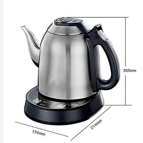 zcyg Wasserkocher Elektrischer Wasserkocher Edelstahl, 1,2 l Kapazität Wasserkocher mit Schnellkochzeit-LTD-Anzeige… – Bild 3